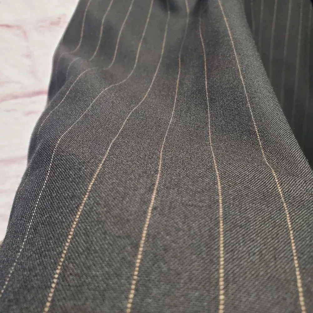 VTG‎ Lauren Ralph Lauren Pinstripe Blazer Jacket 42T Wool Alpaca Made in Canada